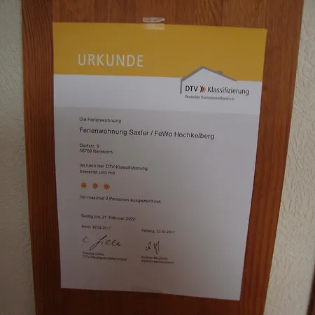Eifelferienwohnungen Familie Saxler * Bereborn